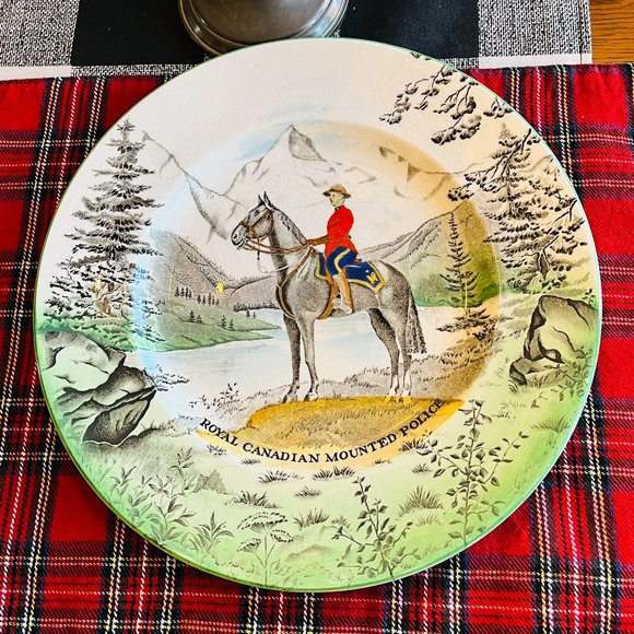Vintage Other - VTG Staffordshire Royal Canadian Mounted police plate